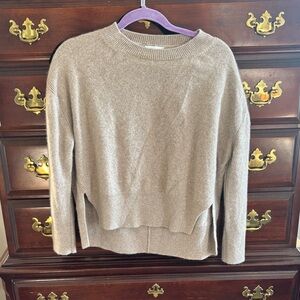 Elegant Taupe Crew Neck Sweater